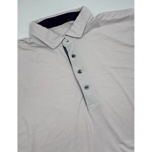 Greyson Men's XXL Polyester Pink Striped Short Sleeve‎ Polo